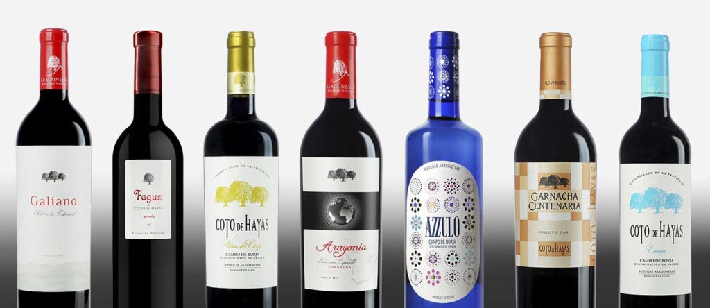 Diseños en las botellas de vino